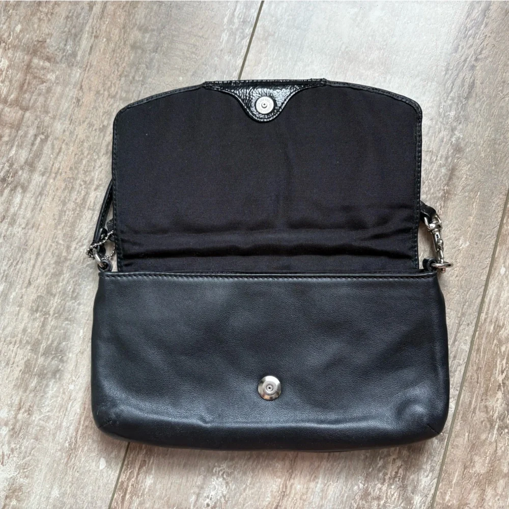 Coach Black Leather Babybag - Picture 3 of 6